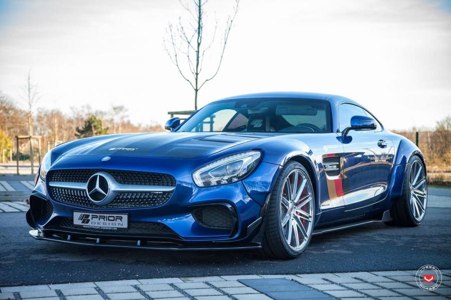 Mercedes-AMG GT S by Prior Design on Vossen Wheels (VPS-307) '2016